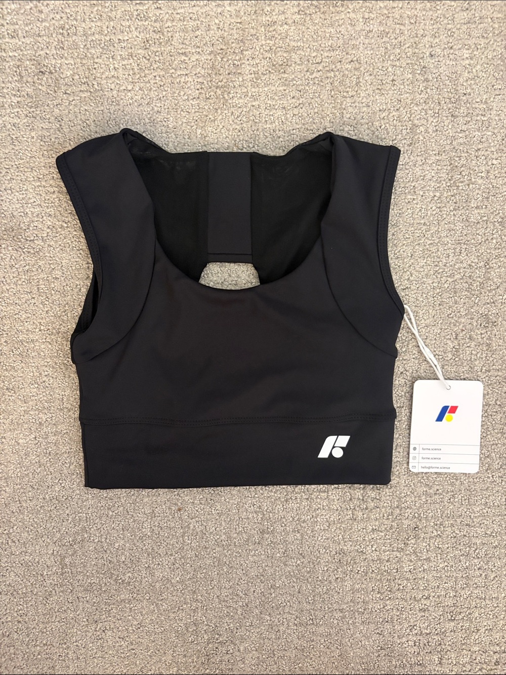 NWT Forme Power Bra in Obsidian